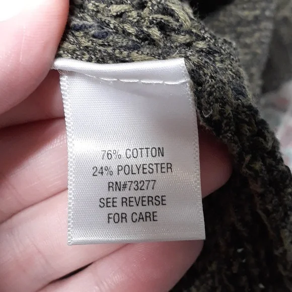 NWOT Apt 9 Olive Green Sweater, Size S - Picture 7 of 8